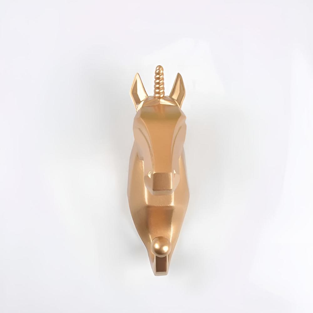 Stylish Animal Head Wall-Mounted Key Holder - Decorative Home Organizer for Keys & Accessories