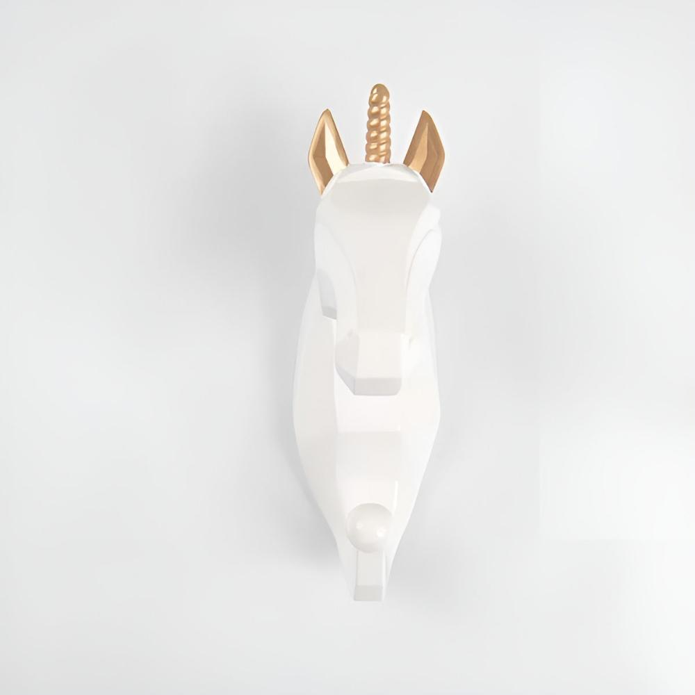 Stylish Animal Head Wall-Mounted Key Holder - Decorative Home Organizer for Keys & Accessories