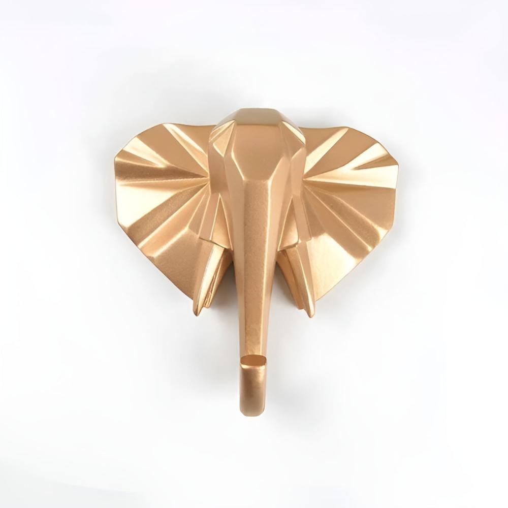Stylish Animal Head Wall-Mounted Key Holder - Decorative Home Organizer for Keys & Accessories