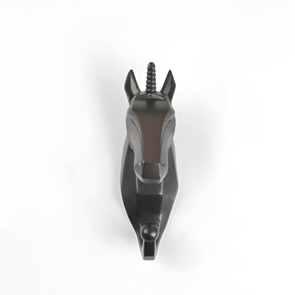 Stylish Animal Head Wall-Mounted Key Holder - Decorative Home Organizer for Keys & Accessories
