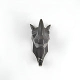 Stylish Animal Head Wall-Mounted Key Holder - Decorative Home Organizer for Keys & Accessories