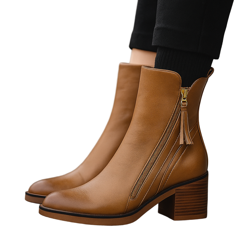 Men's side zip ankle boots, view 1