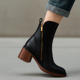 Men's side zip ankle boots, view 2