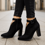Women's side zip ankle boots, view 3