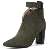 Women's side zip ankle boots, view 5