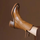 Women's stacked ankle boots, view 1