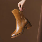 Women's stacked ankle boots, view 2