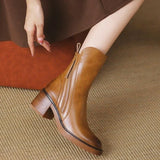 Women's stacked ankle boots, view 5