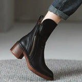 Women's stacked ankle boots, view 6