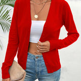 Women's v-neck cardigan, view 4