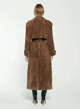 Women's belted trench coat, view 2
