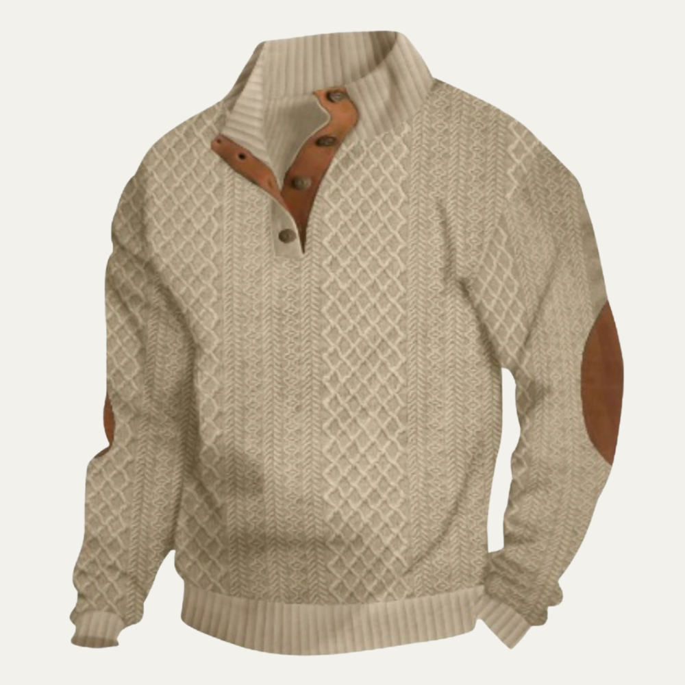 Men's cable-knit cardigan, view 5