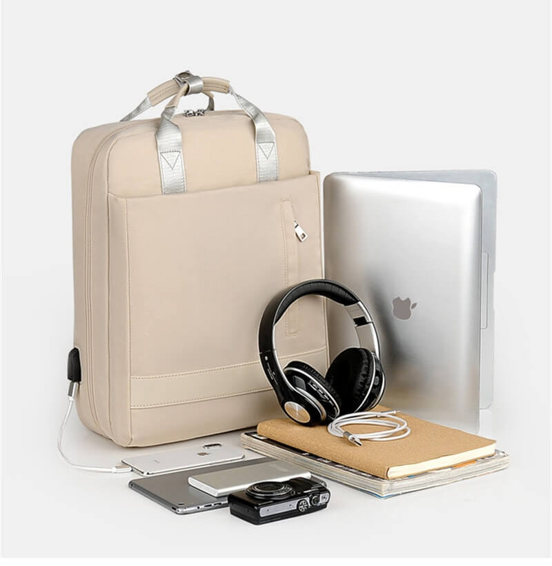 Secure Anti-Theft Backpack with Hidden Zippers, USB Charging Port & Water-Resistant Design - Perfect for Travel & Daily Use