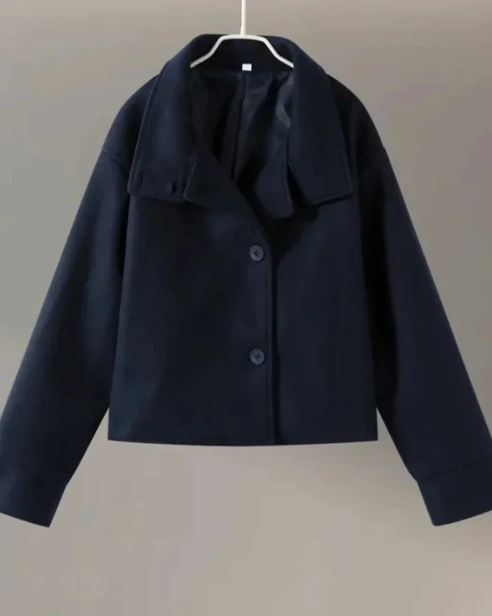 Women's high neck coat, view 4