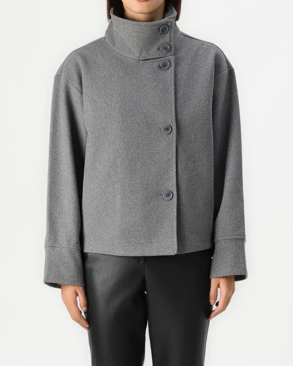 Women's high neck coat, view 6