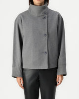 Women's high neck coat, view 6