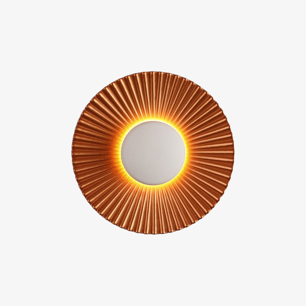 Hasna SunRay Wall Lamp | Modern Metallic Sun Design