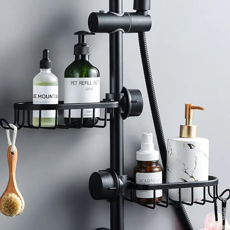 AquaGrip Stainless Steel Shower Shelf – Space-Saving, Durable & Practical Bathroom Organizer