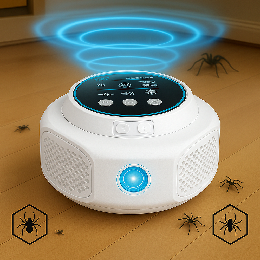Ultrasonic Spider Repeller Plug-In - Chemical-Free Pest Control Solution for Home & Garden