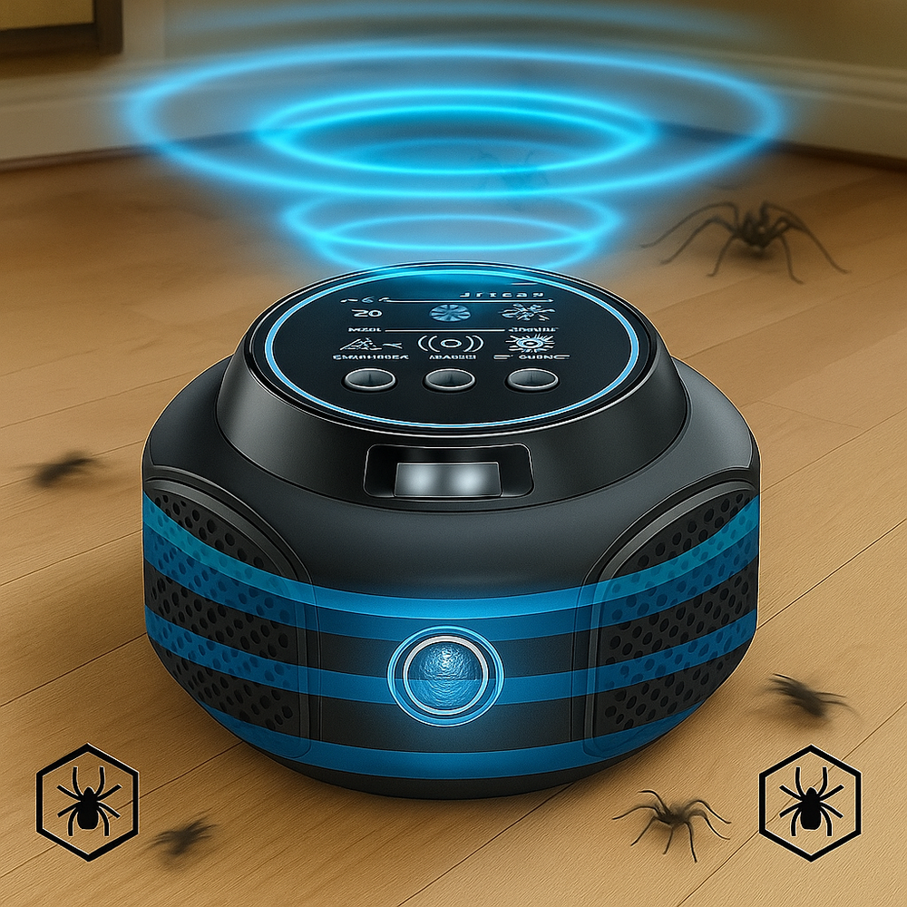 Ultrasonic Spider Repeller Plug-In - Chemical-Free Pest Control Solution for Home & Garden