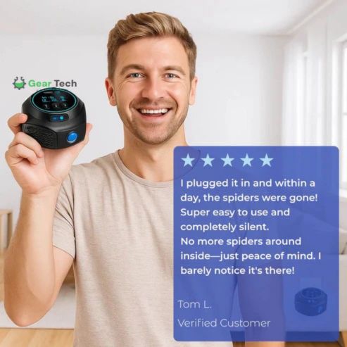 Ultrasonic Spider Repeller Plug-In - Chemical-Free Pest Control Solution for Home & Garden