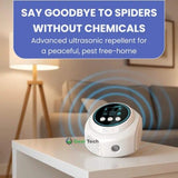 Ultrasonic Spider Repeller Plug-In - Chemical-Free Pest Control Solution for Home & Garden
