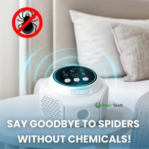 Ultrasonic Spider Repeller Plug-In - Chemical-Free Pest Control Solution for Home & Garden