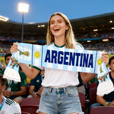 Argentina Flag World Cup Soccer Scarf Fan Apparel Sports