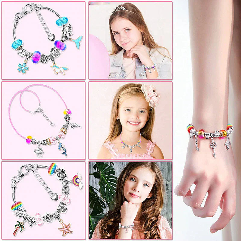 Kids Bracelet Making Kit – 82 Pieces, BPA-Free & Storage Box