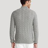 Men's cable-knit cardigan, view 2