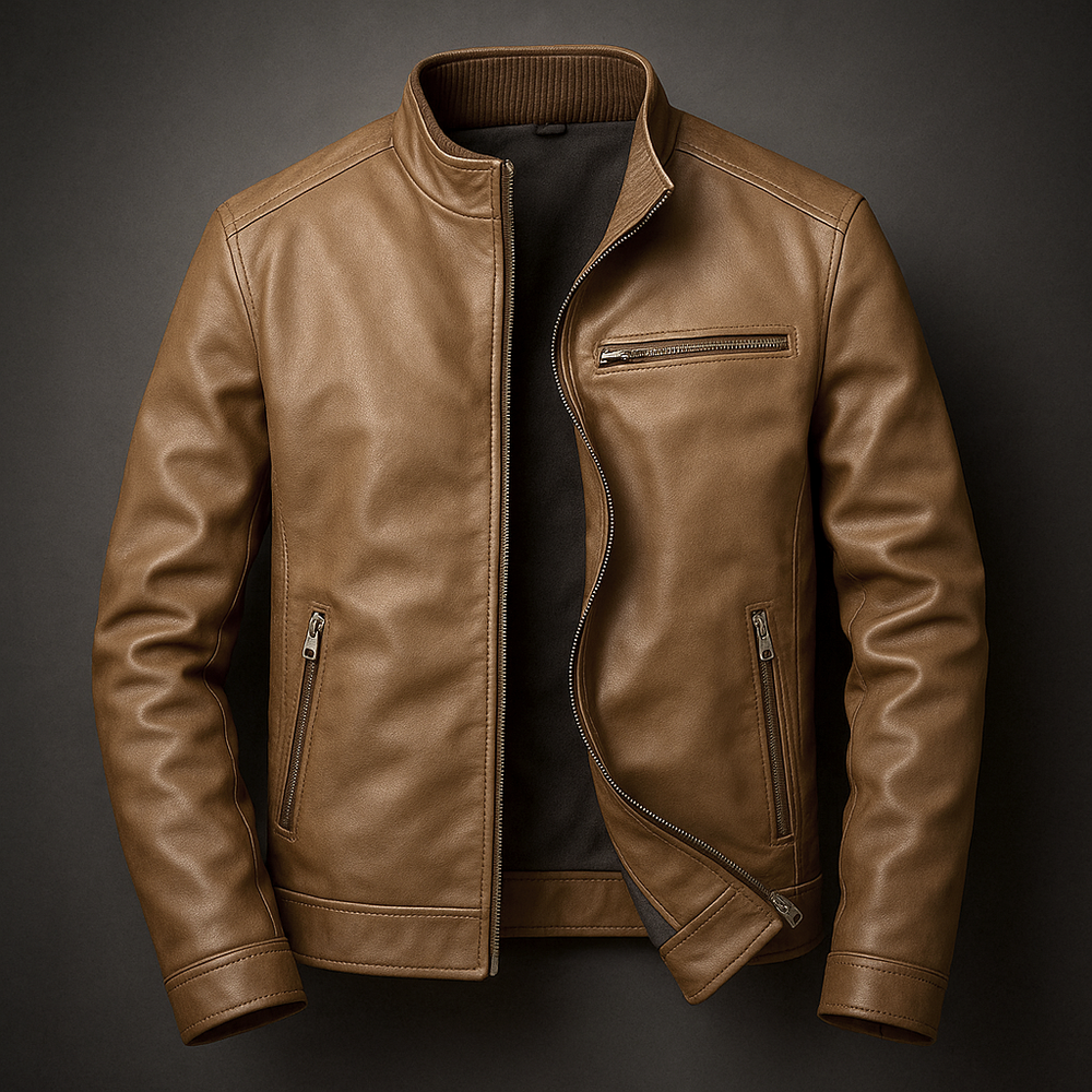Men's zip-up coat, view 2