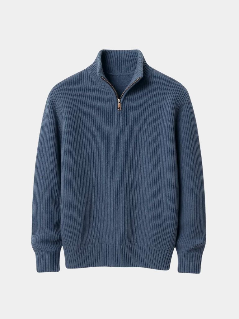 Men's zip-up cardigan, view 1