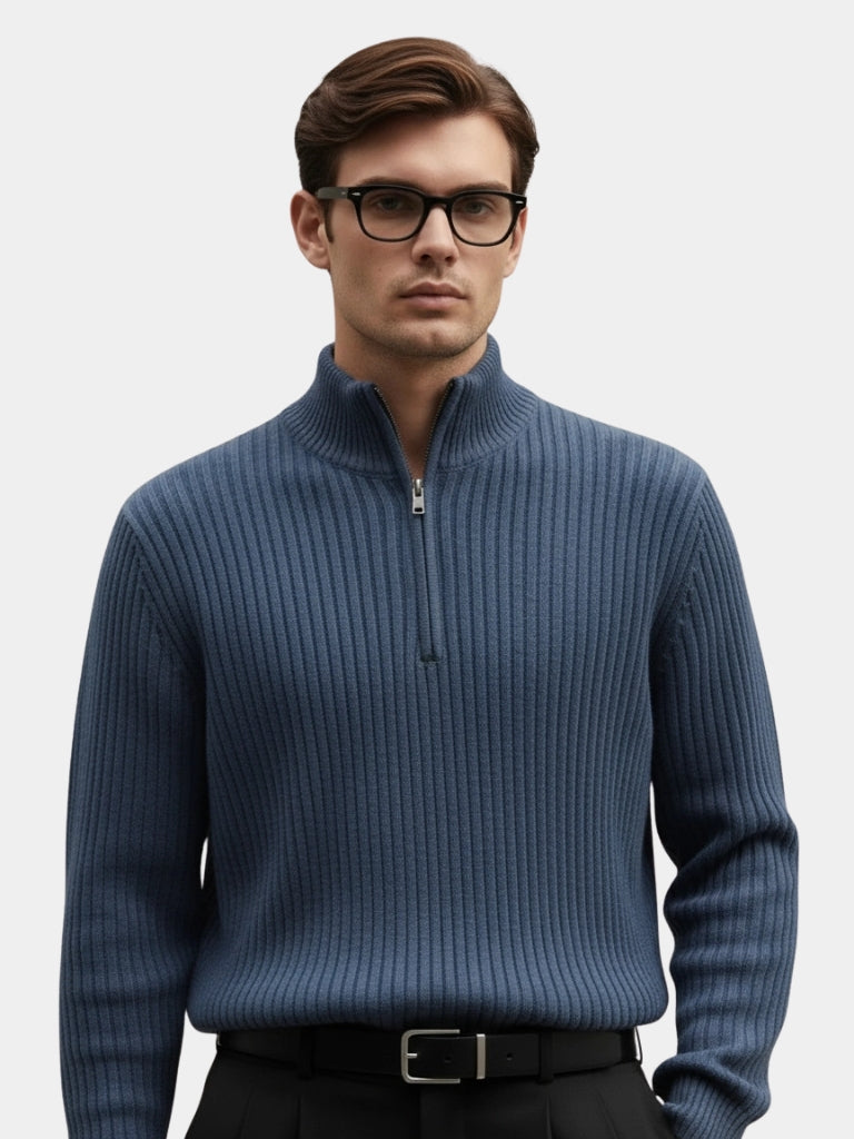 Men's zip-up cardigan, view 2