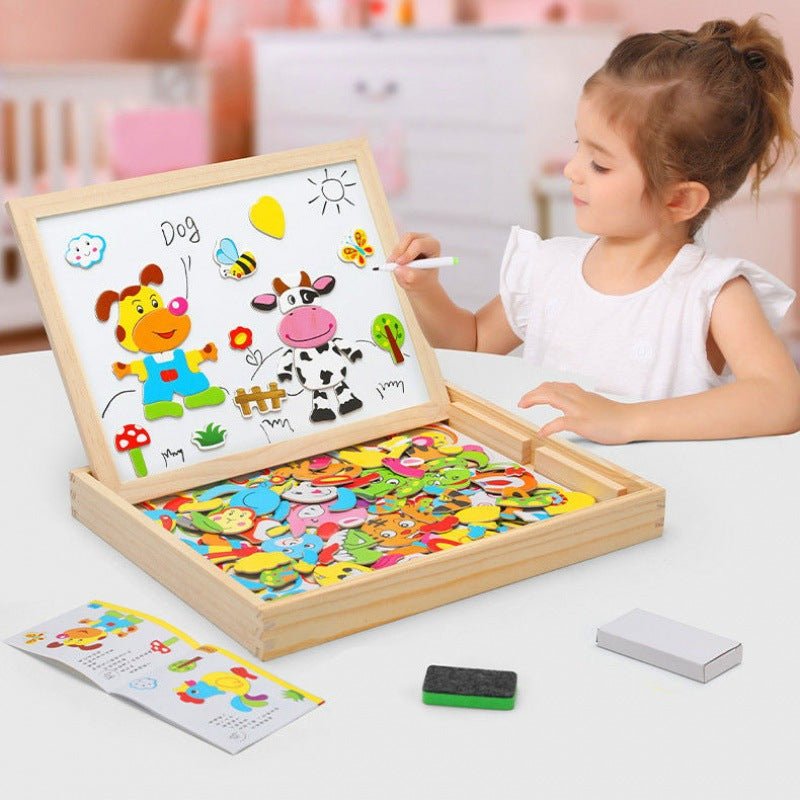 Enhanced Product Title: **ARTIBLOX 2-in-1 Wooden Kids' Drawing & Activity Board - Versatile Art Easel & Play Surface for Creative Learning**