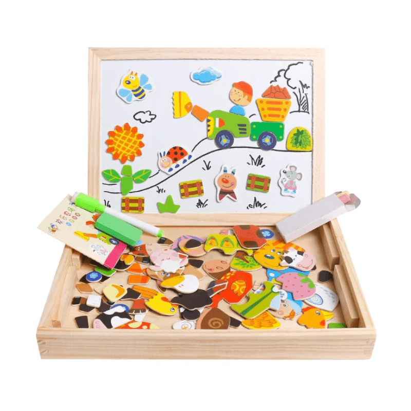 Enhanced Product Title: **ARTIBLOX 2-in-1 Wooden Kids' Drawing & Activity Board - Versatile Art Easel & Play Surface for Creative Learning**