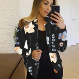 Artistic Ladies' Blazer with Ink & Wash Design - Amaya