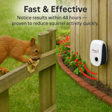 Kalsten | Ultrasonic Squirrel Repeller Device - Effective Pest Control to Deter Squirrels in 48 Hours for Gardens & Yards