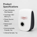 BowLift | Ultrasonic Squirrel Repeller Device - Effective Pest Control to Deter Squirrels in 48 Hours for Gardens & Yards