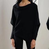 Asymmetric Oversized Women's Sweater - Sophia
