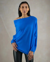 Asymmetric Oversized Women's Sweater - Sophia