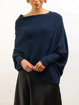 Asymmetric Oversized Women's Sweater - Sophia
