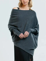 Asymmetric Oversized Women's Sweater - Sophia