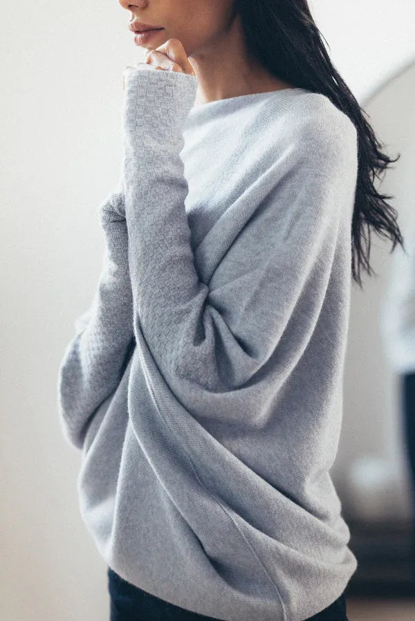 Asymmetric Oversized Women's Sweater - Sophia