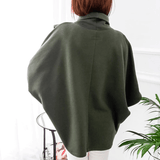 Asymmetrical women's turtleneck sweater – Autumn Magic Mara - 8