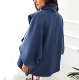 Asymmetrical women's turtleneck sweater – Autumn Magic Mara - 7