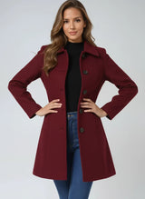 Women's fit-and-flare trench coat, view 2