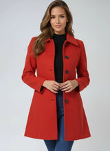 Women's fit-and-flare trench coat, view 4