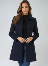 Women's fit-and-flare trench coat, view 6