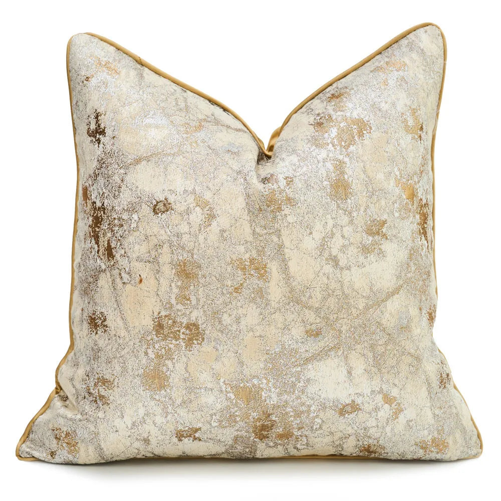 Auric Gilded Luxury Cushion Cover - Elegant Decorative Pillowcase for Home Décor | Premium Quality Fabric & Stylish Design