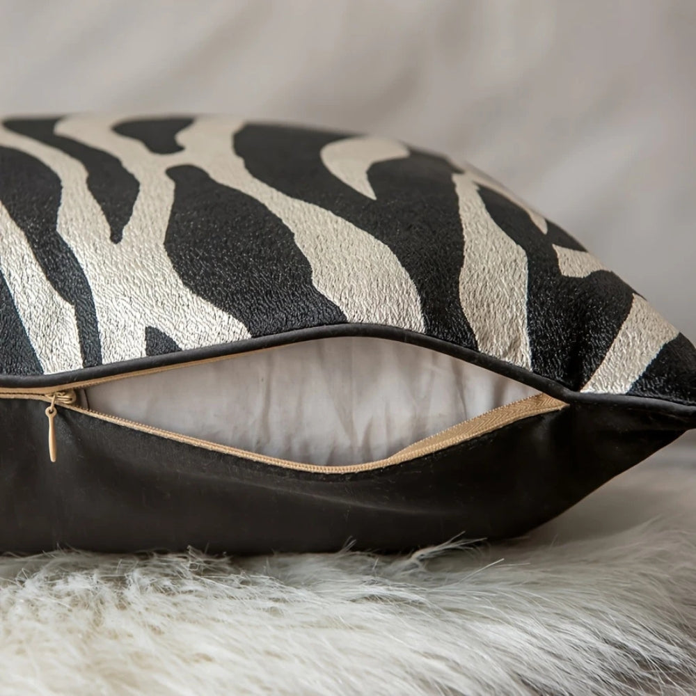 Auric Gilded Luxury Cushion Cover - Elegant Decorative Pillowcase for Home Décor | Premium Quality Fabric & Stylish Design